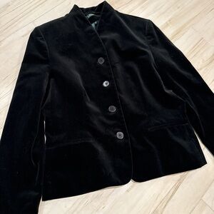Lauren Ralph Lauren Black Velvet Blazer - Size M - Like New!! 🖤🖤🖤
